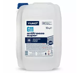 Антифриз  Antifreeze-40 (G11, синій) 10кг YUKO