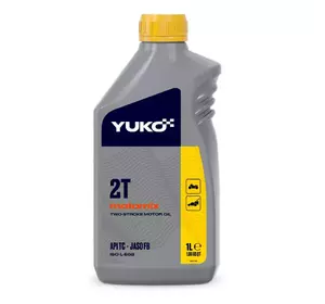 Моторна олива напівсинтетична для 2-тактних двигунів бензопил YUKO 2Т Motomix  1л безкоштовна доставка по Україні