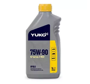 Трансмісійна олива напівсинтетична YUKO Trans 75W-90 HD 1л  (GL-5) безкоштовна доставка по Україні