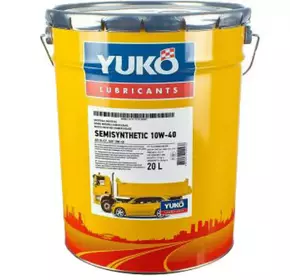 Моторна олива напівсинтетична Yuko 10W-40 Semisynthetic 20л безкоштовна доставка по Україні