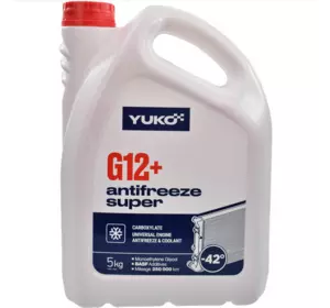 Антифриз  Antifreeze-40 (G12+, червоний)  5кг YUKO