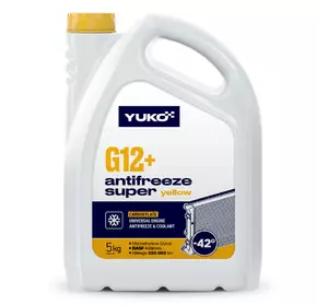 Антифриз  Antifreeze-40 (G12+, жовтий)  5кг YUKO