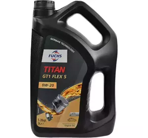 Моторна олива синтетична Fuchs Titan GT1 FLEX 5 0W-20 5л безкоштовна доставка по Україні