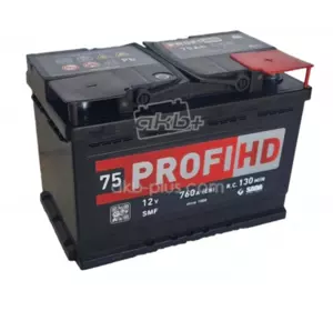 Автомобільний акумулятор SADA 75Аз PROFI HD евро SMF 12В 760A 75Ah Автомобільний акумулятор SADA 75Аз PROFI HD евро SMF 12В 760A 75Ah