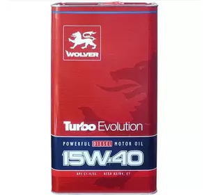 Моторна олива мінеральна Wolver Turbo 15W-40 Evolution  4л CI-4/SL безкоштовна доставка по Україні