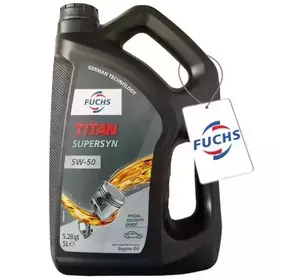 Моторна олива синтетична Fuchs Titan Supersyn 5W-50 5л безкоштовна доставка по Україні