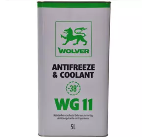 Антифриз WG11 Green -38С   5л WOLVER Німеччина