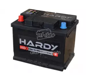Автомобільний акумулятор 6СТ- 60Аз HARDY 12В 60Ah 600A Автомобільний акумулятор 6СТ- 60Аз HARDY 12В 60Ah 600A