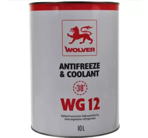 Антифриз WG12 + Red  -38С  10л   New WOLVER Німеччина
